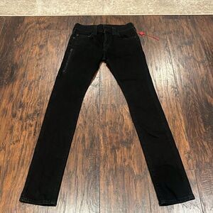true religion rocco relaxed skinny black jeans size 28 NWOT
